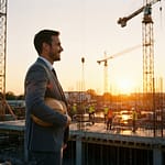 3 Strategie Esclusive per Salvare la Tua Impresa dalla Crisi: Guida Completa dopo il Caso Manelli Costruzioni 8 Imprenditore sicuro che guarda cantiere attivo edilizia costruzioni
