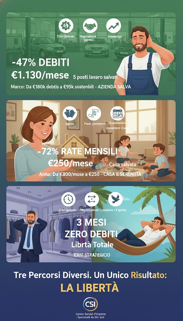 Ristrutturazione Debiti o Cessione Azienda? Le 2 Uniche Strade per Uscire dalla Crisi (Guida 2026) 3 CESSIONE E LIBERTA 1